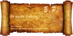 Brazda Petra névjegykártya